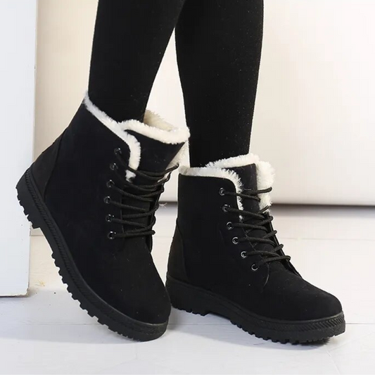 Bottes casual antidérapantes en laine pour femme | Idéal pour l’hiver